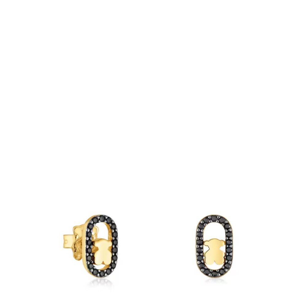 Tous Gold plating over Silver and Spinels Camille Earrings